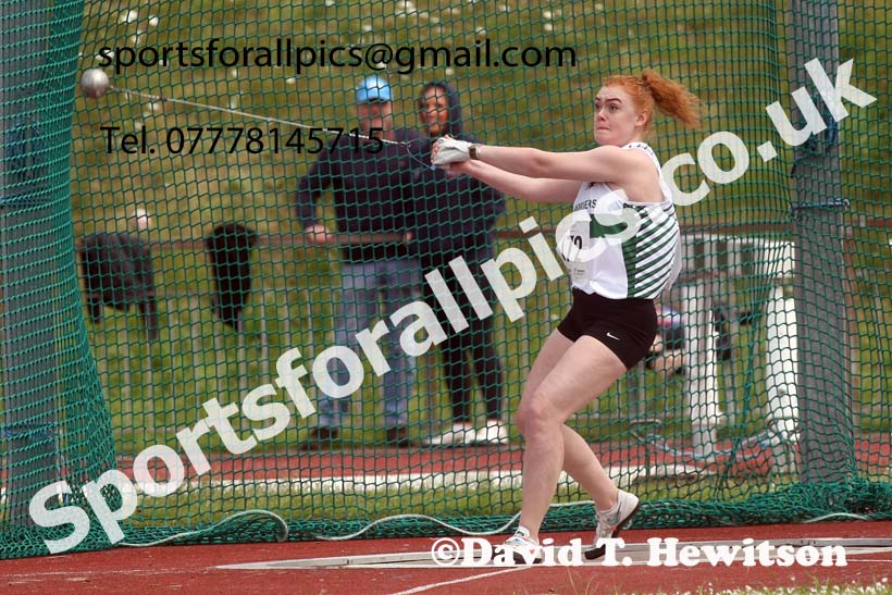 Senior womens hammer, 2022 Northern Senior and Under-20 Champs., Wavertree Athletics Centre, Liverpool. Photo: David T. Hewitson/Sports for All Pics